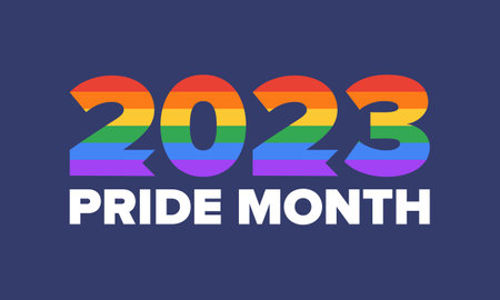LGBT Pride Month in June. Lesbian Gay Bisexual Transgender. Celebrated annual. LGBT flag. Rainbow love concept. human rights and tolerance. vector illustration. Posterのイラスト素材