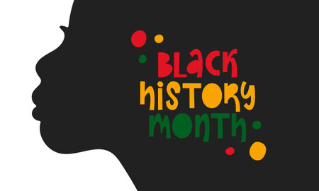 Black History Month. African American History. Celebrated annual. In February in United States and Canada. In October in Great Britain. Vector art illustration. Posterのイラスト素材