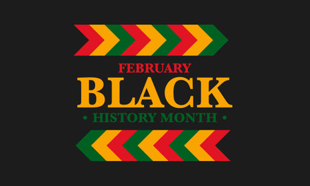Black History Month. African American History. Celebrated annual. In February in United States and Canada. In October in Great Britain. Vector art illustration. Posterのイラスト素材