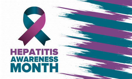 Hepatitis Awareness Month in May. Annual campaign in United States. Viral infection, liver problem....
