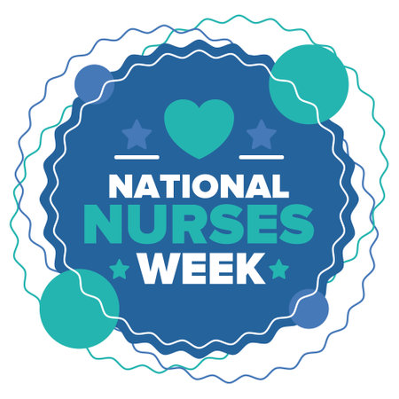 National Nurses Week. Thank you nurses. Medical and health care concept. Fighters against viruses and diseases. In honour of the doctors. Celebrated annual in United States. Vectorのイラスト素材