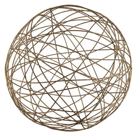 Thread or yarn ball decoration. Sphere logo or icon design. Abstract home decor and accents. Home decorative accessories. Isolated interior object. 3d renderingの写真素材