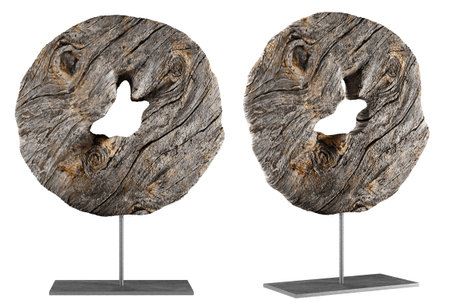Antique wooden rustic wagon wheel. Home decor and accents. Home decorative accessories. Isolated interior object. 3d renderingの写真素材