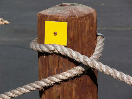 Post On A Ropeの写真素材