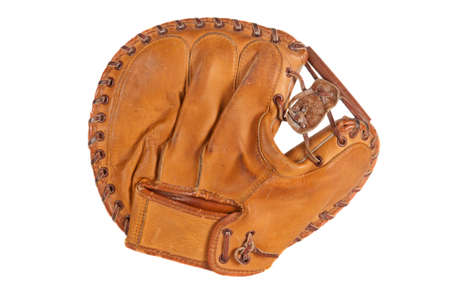 1960s era catchers mitt.の写真素材