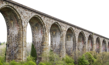 View of Cefn viaduct North Wales UKの写真素材