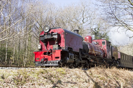 Steam locomotive on Welsh Highland Railwayの写真素材