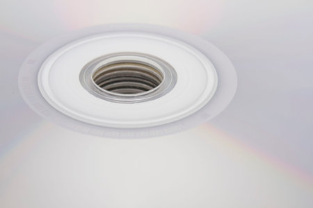 Close up image of cd stack