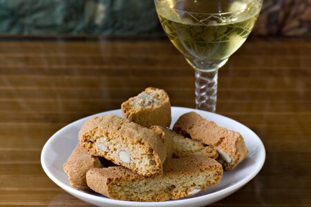 typical biscuits from Tuscany (IT)の写真素材
