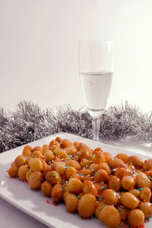 Struffoli (Strufoli) - A typical italian dessertの写真素材