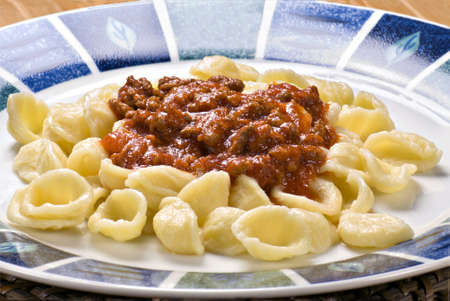 Typical regional Italian pasta so called Orecchiette の写真素材