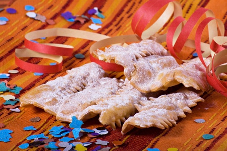 Chiacchiere - Traditional italian carnival pastryの写真素材