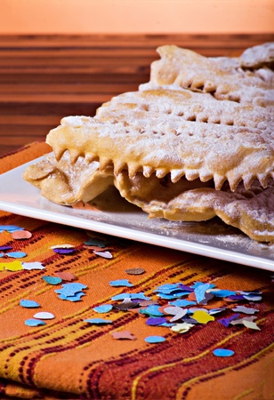 Chiacchiere - Traditional italian carnival pastryの写真素材