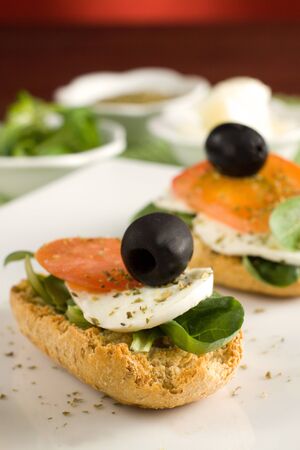 Italian Croutons - Crostini all italiana の写真素材