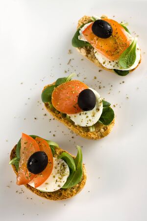 Italian Croutons - Crostini all italiana の写真素材