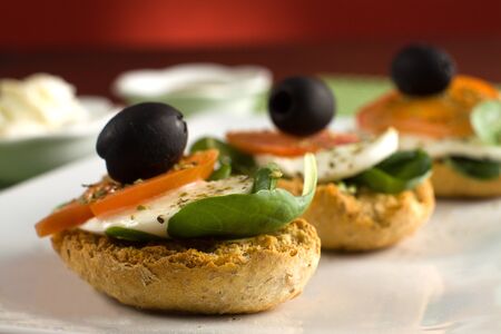Italian Croutons - Crostini all italiana の写真素材