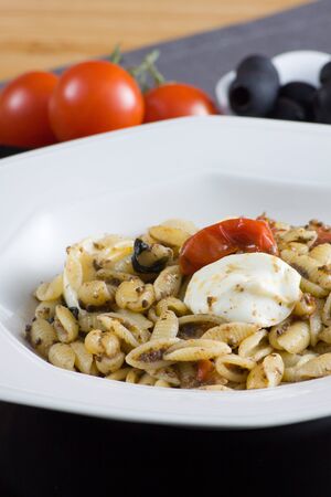 Gnocchetti sardi - Sardinian gnocchetti  italian pasta の写真素材