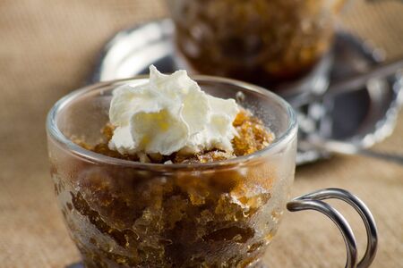 Coffee granita - Granita al caffèの写真素材
