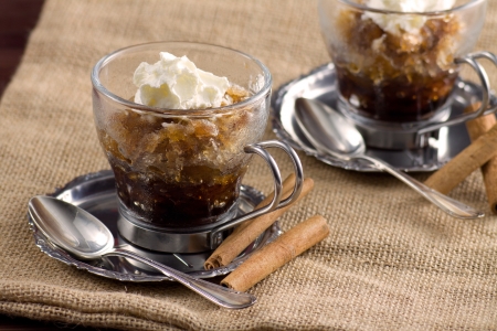 Coffee granita - Granita al caffèの写真素材