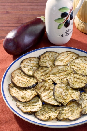 Grilled eggplantの写真素材