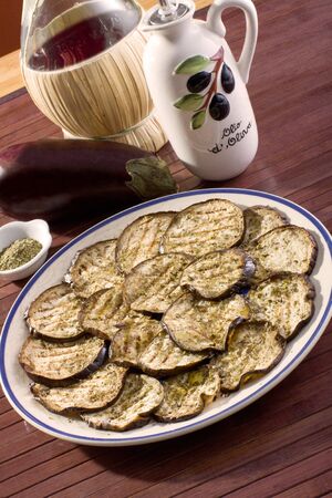 Grilled eggplantの写真素材