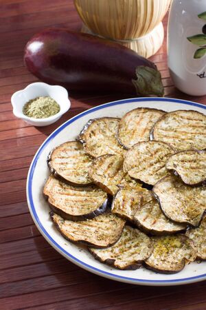 Grilled eggplantの写真素材