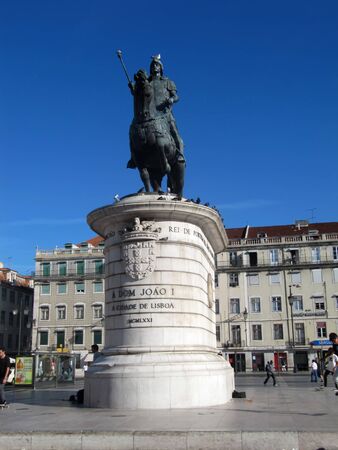 King Joseph I statue - Lisbon  Portugal の写真素材