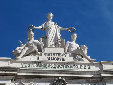 Arco do Triunfo - Lisbon  Portugal                         の写真素材