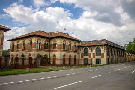 Crespi D Adda village  It  の写真素材