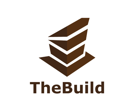 dark brown color building tower iconic logo design illustration concept ideaのイラスト素材