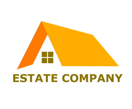 orange wood classic roof exterior resident structure construction of home house architecture building shape flat design idea illustration conceptのイラスト素材