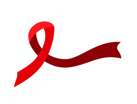 red color ribbon party background template idea illustrationのイラスト素材