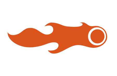 fast line red fire flare flame star shoot idea design concept template idea conceptのイラスト素材