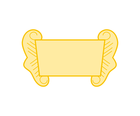 classic vintage retro banner label template element sign tag sticker scroll in flat design vector styleのイラスト素材