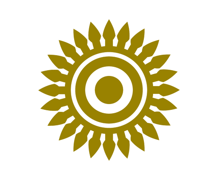 decorative vintage style circle pattern work for wallpaper or backdrop useのイラスト素材