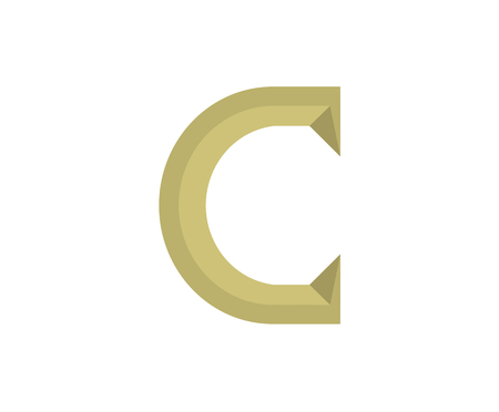 roman numerical number 100 type one hundred in alphabet letter logo mark iconic design illustration for calender number or any count in badge military metal emblem with gold or copper colorのイラスト素材