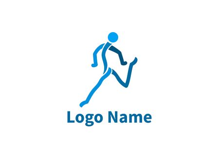 Silhouette of active people dancing. Logo for dance classes, healthy generic activity. Simple icon for websites, info graphics,のイラスト素材