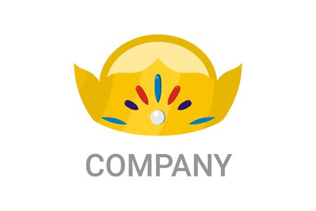 Classic Creative abstract symbol design vector template. Vintage Crown Logo Royal King Queen concept Logotype concept icon.のイラスト素材