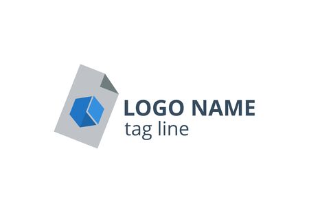 Creative Logo icon sign design Template for consultant company, accounting, finance, management business, investment corporate.のイラスト素材