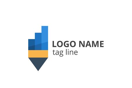 Creative Logo icon sign design Template for consultant company, accounting, finance, management business, investment corporate.のイラスト素材