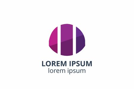 Creative icon sign design Template for accounting, consultant, finance, management, investment corporate.のイラスト素材