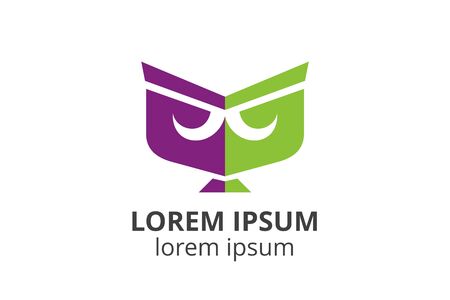 logo design of book template in creative shape isolate vector illustration. use for any business like publishing office, book store, digital corporate, library, education company, school, college,のイラスト素材