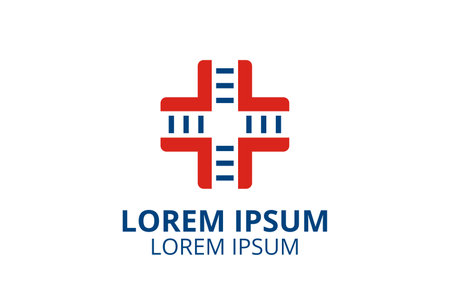 cross logo icon design for any healthcare company, hospital, or communityのイラスト素材