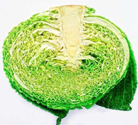 Cabbage isolated on a background. Agriculture. Healthy and healthy food for humans. Selective focusの写真素材