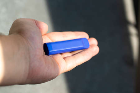 POD or ultra-portable vape systems are the latest in e-cigarette technologyの写真素材