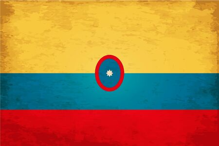 Grunge Flag of Colombiaのイラスト素材