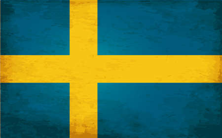Grunge Flag of Swedenのイラスト素材
