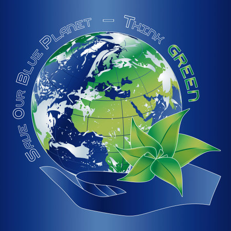 Save our Blue Planet - Think Greenのイラスト素材