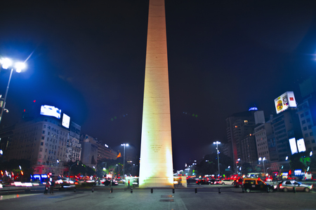 buenos aires night HDR obeliskのeditorial素材