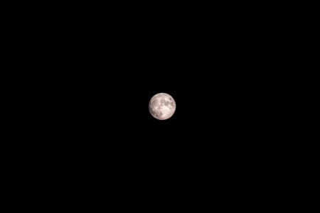 Full moon in the night with free spaceの写真素材